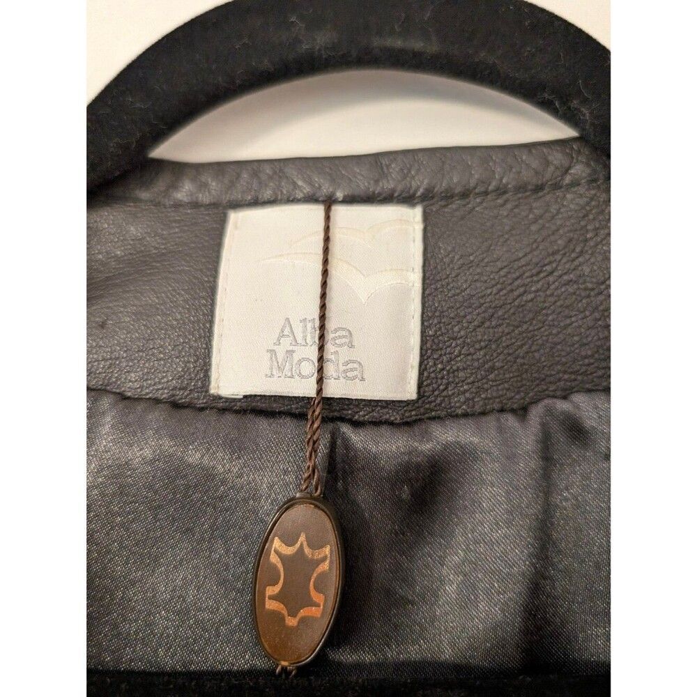 Alba Moda leather blazer jacket gray - Picture 4 of 7